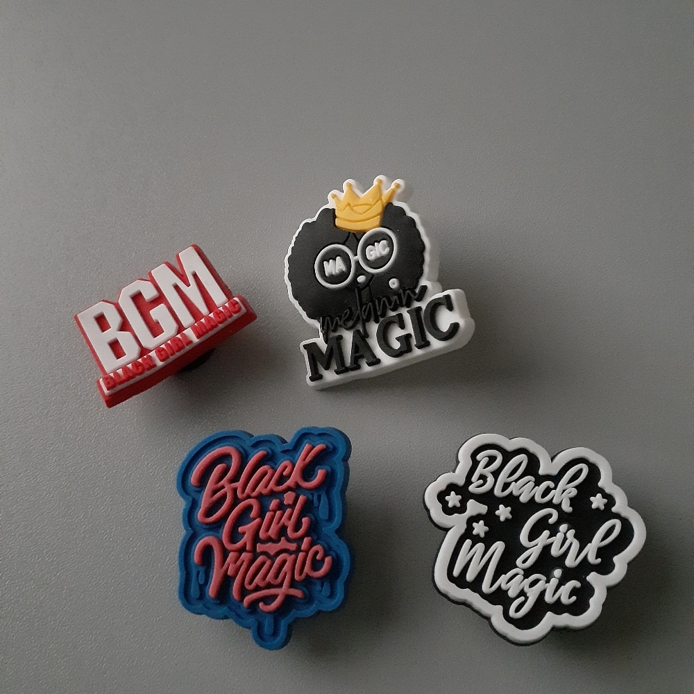 Black Girl Magic Shoe Charms